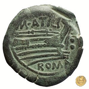 214/4 - triente M. Atilius Saranus 148 BC (Roma)