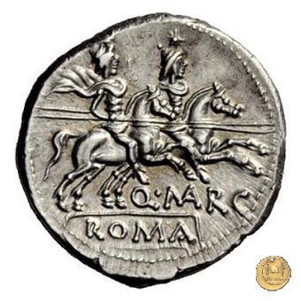 215/1 - denario Q. Marcius Libo 148 BC (Roma)