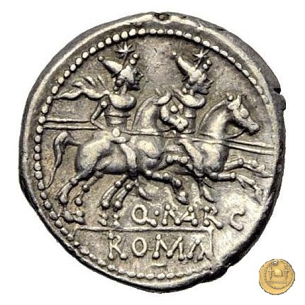 215/1 - denario Q. Marcius Libo 148 BC (Roma)