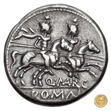 215/1 - denario Q. Marcius Libo 148 BC (Roma)