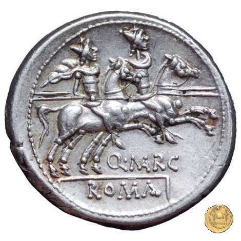 215/1 - denario Q. Marcius Libo 148 BC (Roma)