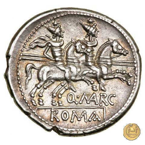 215/1 - denario Q. Marcius Libo 148 BC (Roma)