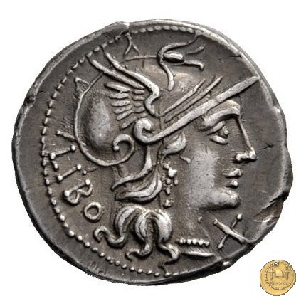 215/1 - denario Q. Marcius Libo 148 BC (Roma)