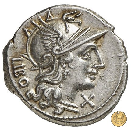 215/1 - denario Q. Marcius Libo 148 BC (Roma)