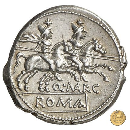 215/1 - denario Q. Marcius Libo 148 BC (Roma)