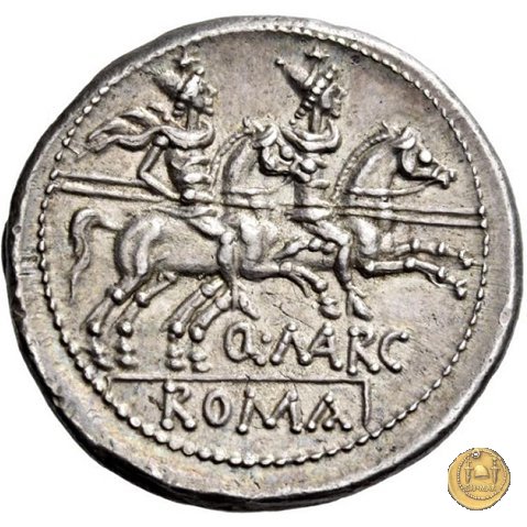 215/1 - denario Q. Marcius Libo 148 BC (Roma)