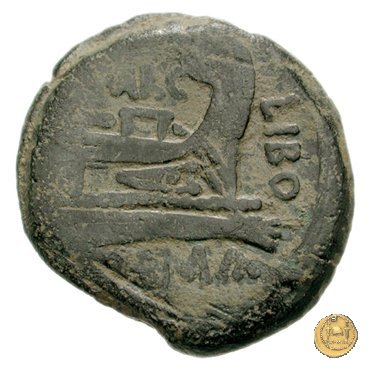 215/2 - asse Q. Marcius Libo 148 BC (Roma)