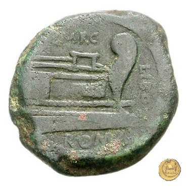 215/2 - asse Q. Marcius Libo 148 BC (Roma)