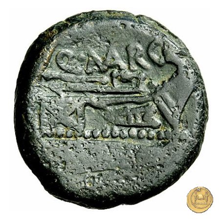 215/2 - asse Q. Marcius Libo 148 BC (Roma)