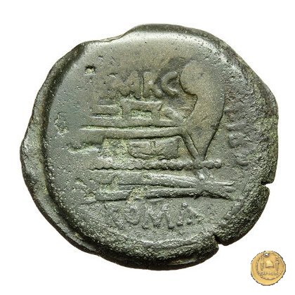 215/2 - asse Q. Marcius Libo 148 BC (Roma)