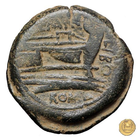 215/2 - asse Q. Marcius Libo 148 BC (Roma)