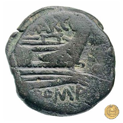 215/2 - asse Q. Marcius Libo 148 BC (Roma)