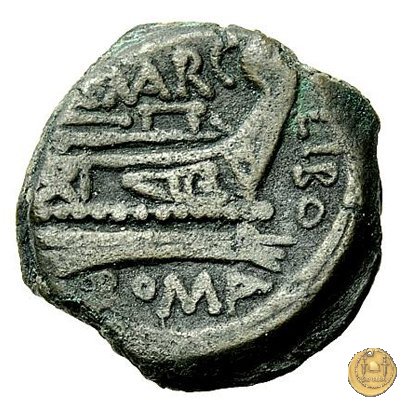 215/4 - triente Q. Marcius Libo 148 BC (Roma)