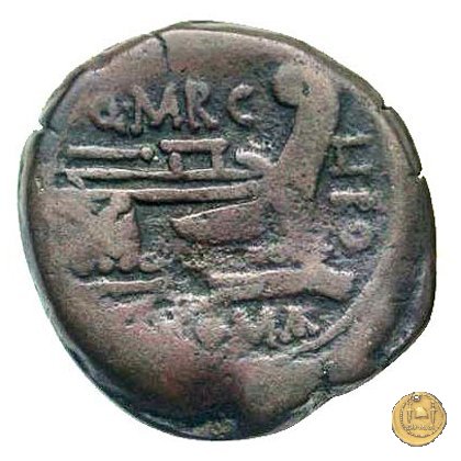 215/4 - triente Q. Marcius Libo 148 BC (Roma)