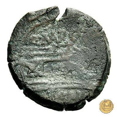 215/7 - oncia Q. Marcius Libo 148 BC (Roma)