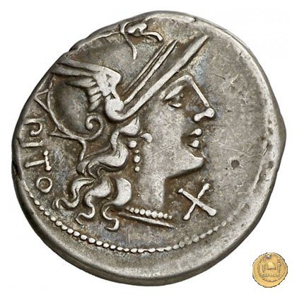 216/1 - denario L. Sempronius Pitio 148 a.C. (Roma)