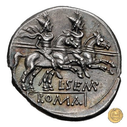 216/1 - denario L. Sempronius Pitio 148 a.C. (Roma)