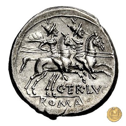 217/1 - denario C. Terentius Lucanus 147 BC (Roma)