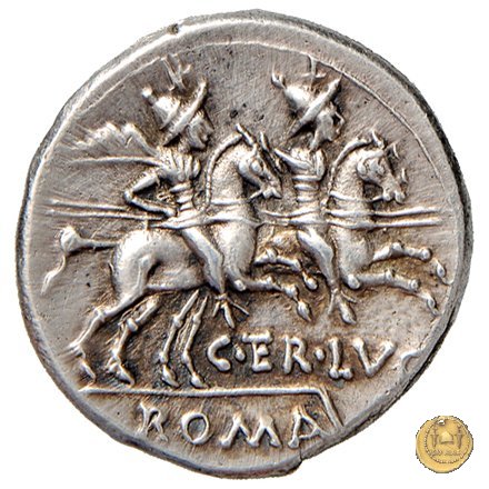 217/1 - denario C. Terentius Lucanus 147 BC (Roma)