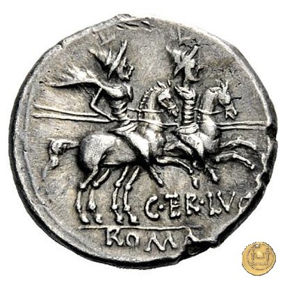 217/1 - denario C. Terentius Lucanus 147 BC (Roma)