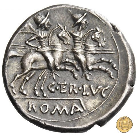 217/1 - denario C. Terentius Lucanus 147 BC (Roma)