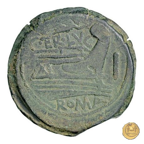 217/2 - asse C. Terentius Lucanus 147 BC (Roma)