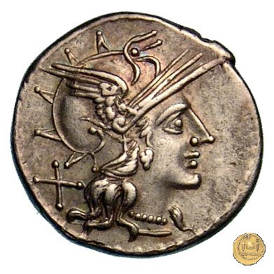 221/1 - denario T. Annius Rufus 144 BC (Roma)