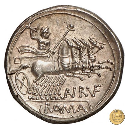 221/1 - denario T. Annius Rufus 144 BC (Roma)