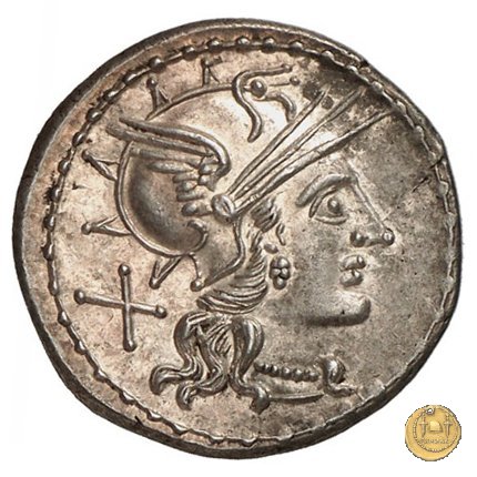 221/1 - denario T. Annius Rufus 144 BC (Roma)