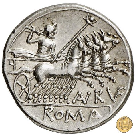 221/1 - denario T. Annius Rufus 144 BC (Roma)