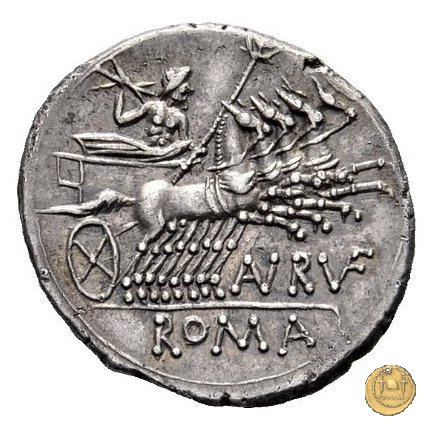 221/1 - denario T. Annius Rufus 144 BC (Roma)