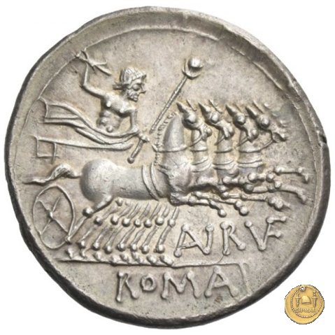 221/1 - denario T. Annius Rufus 144 a.C. (Roma)