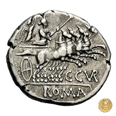 223/1 - denario C. Curiatius Trigeminus 142 BC (Roma)