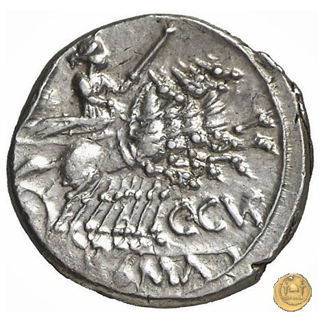 223/1 - denario C. Curiatius Trigeminus 142 BC (Roma)