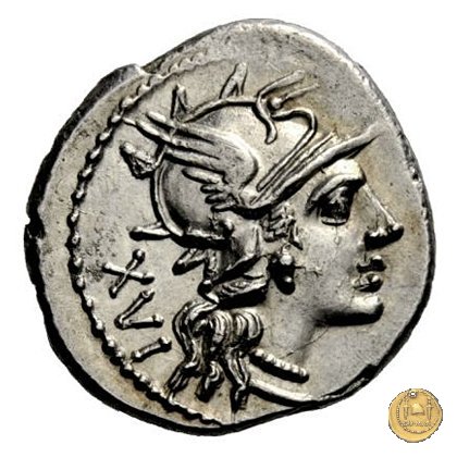 224/1 - denario L. Iulius 141 BC (Roma)