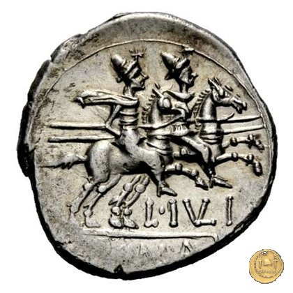 224/1 - denario L. Iulius 141 BC (Roma)