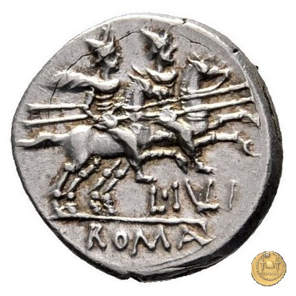 224/1 - denario L. Iulius 141 BC (Roma)