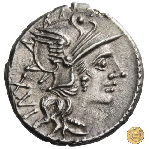 224/1 - denario L. Iulius 141 BC (Roma)