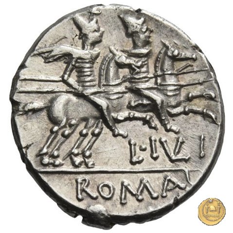 224/1 - denario L. Iulius 141 BC (Roma)