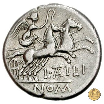 225/1 - denario L. Atilius Nomentanus 141 a.C. (Roma)