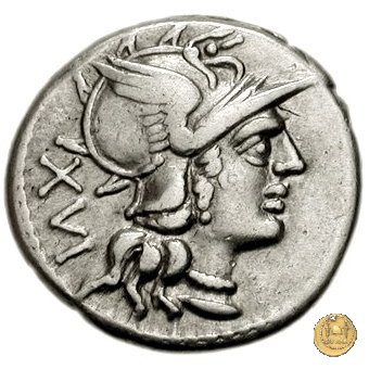 225/1 - denario L. Atilius Nomentanus 141 BC (Roma)