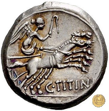 226/1 - denario C. Titinius 141 BC (Roma)