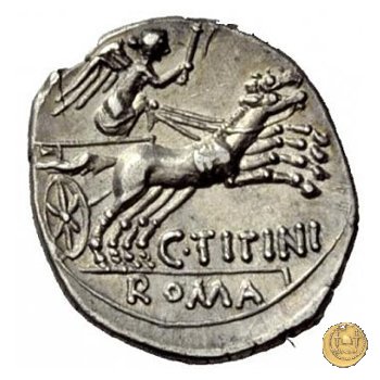 226/1 - denario C. Titinius 141 BC (Roma)