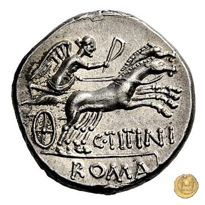 226/1 - denario C. Titinius 141 BC (Roma)