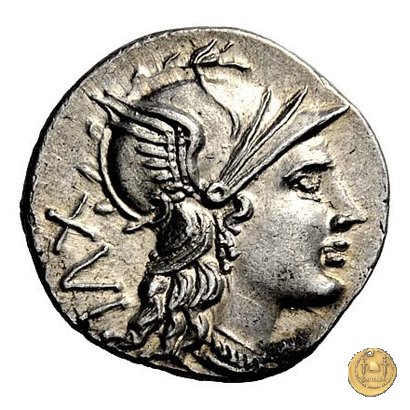 226/1 - denario C. Titinius 141 BC (Roma)