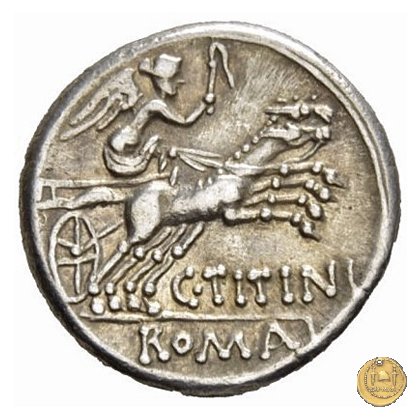 226/1 - denario C. Titinius 141 BC (Roma)