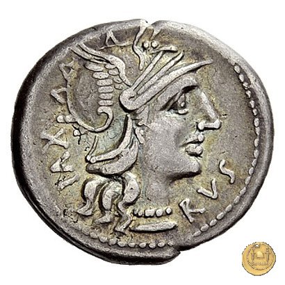 227/1 - denario M. Aufidius Rusticus 140 BC (Roma)