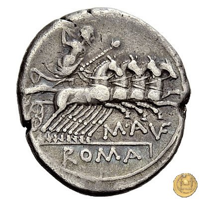 227/1 - denario M. Aufidius Rusticus 140 BC (Roma)