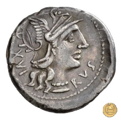 227/1 - denario M. Aufidius Rusticus 140 BC (Roma)