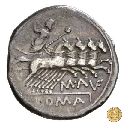 227/1 - denario M. Aufidius Rusticus 140 BC (Roma)